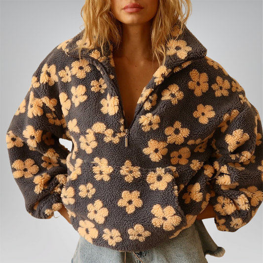 Mara | Lässige Fleecejacke Damen weich & gemütlich