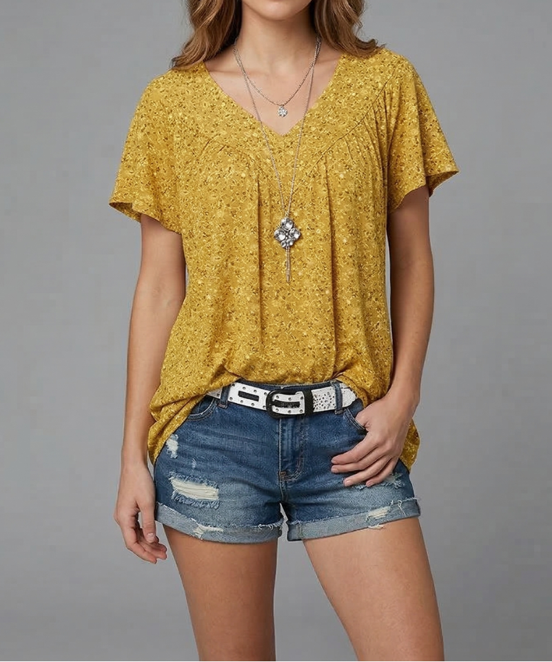 Camilla | Modisches T Shirt im floralen Stil