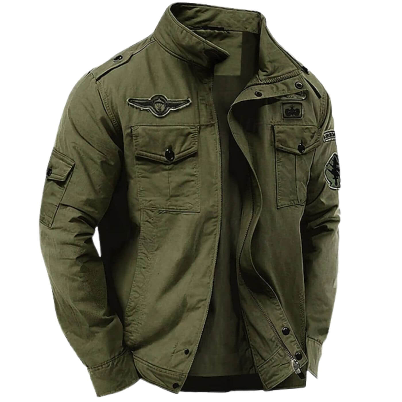 Jonas | Strukturierte Herrenjacke im Military-Stil