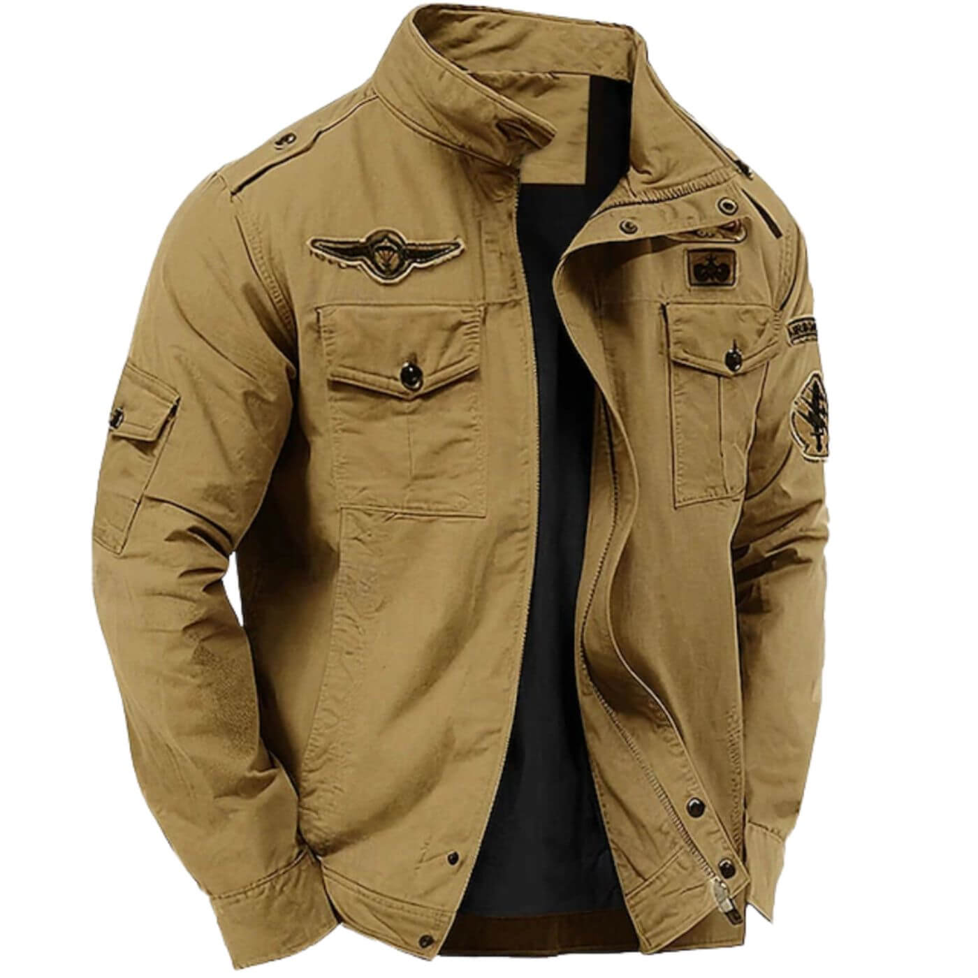 Jonas | Strukturierte Herrenjacke im Military-Stil