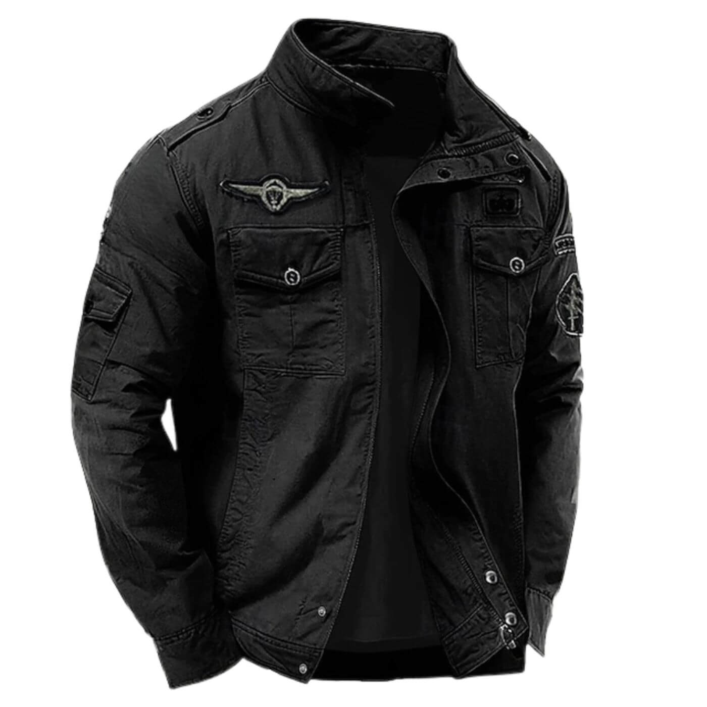 Jonas | Strukturierte Herrenjacke im Military-Stil
