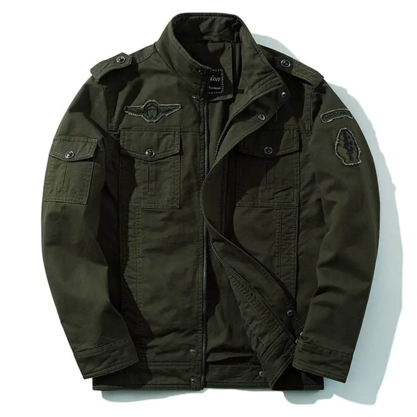 Jonas | Strukturierte Herrenjacke im Military-Stil