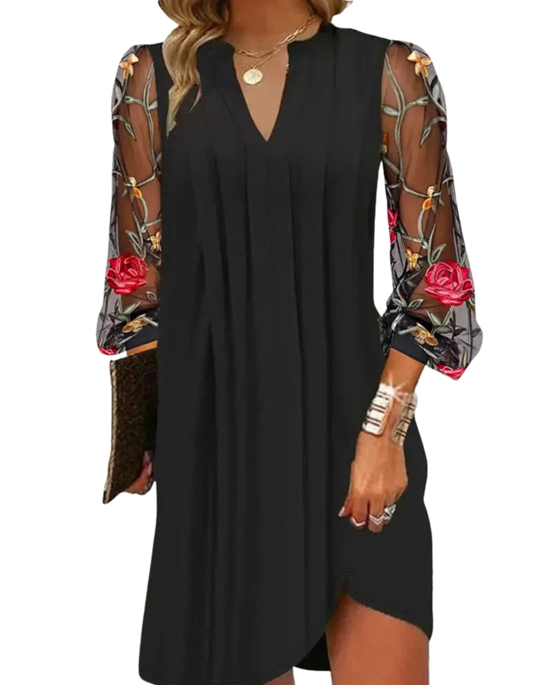 Isabelle | Schickes Kurzkleid mit zarten Ärmeldetails