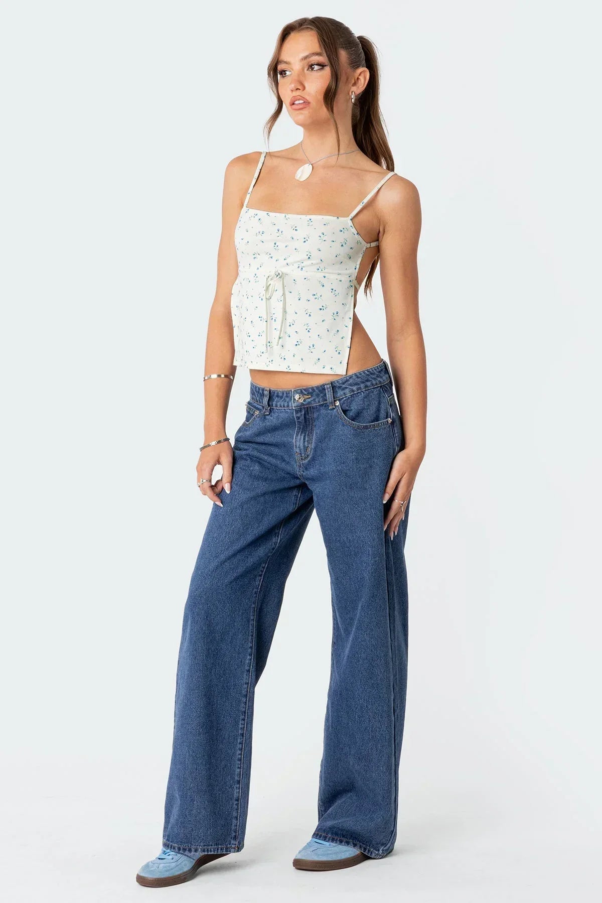 Nina | Damen-Low-Jeans Retro modern & lässig