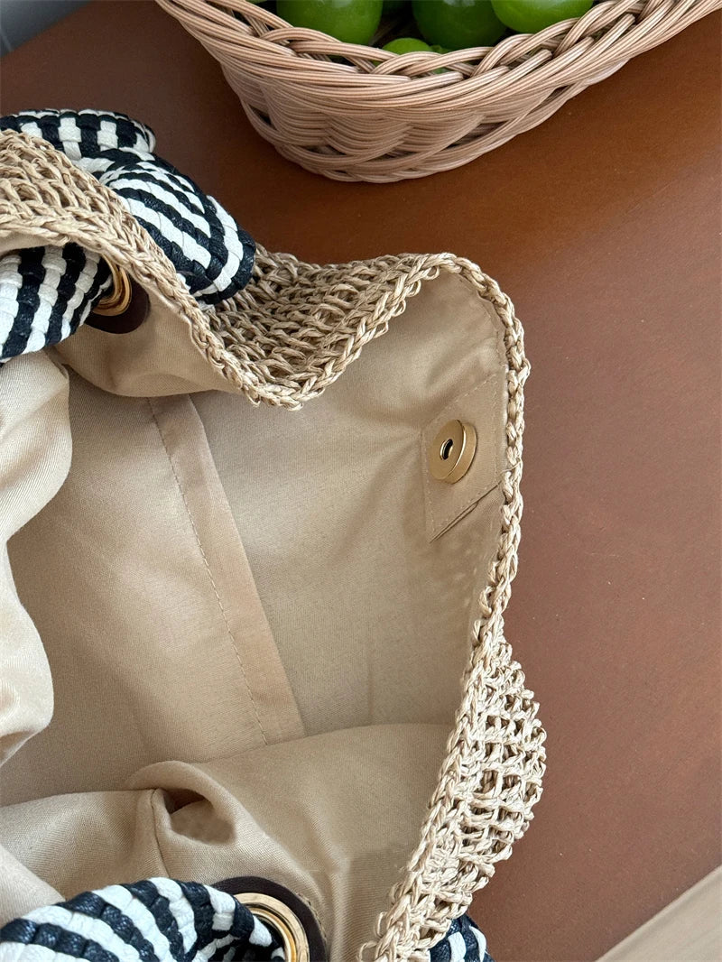 Tessa | Boho Geflochtene Tote Bag Alltagstauglich