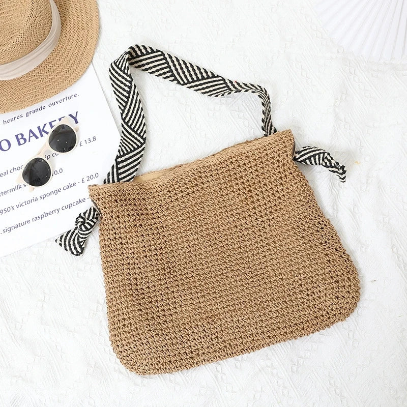 Tessa | Boho Geflochtene Tote Bag Alltagstauglich