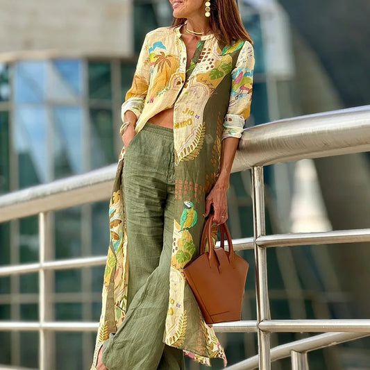 Elena | Leinen Co-Ord Set für moderne Sommerlooks