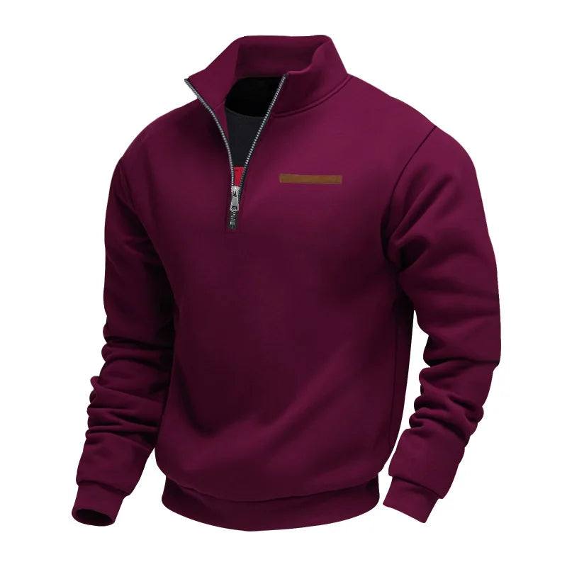 Leon | Moderner Half-Zip Pullover aus weichem Fleece