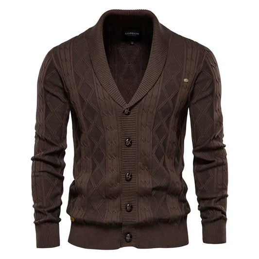 Simon | Klassischer Herren-Cardigan mit edler Knopfleiste