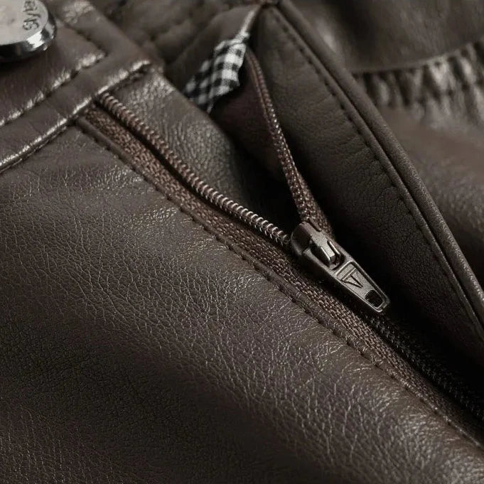 Mara | Weite Damen Lederhose elegant modern