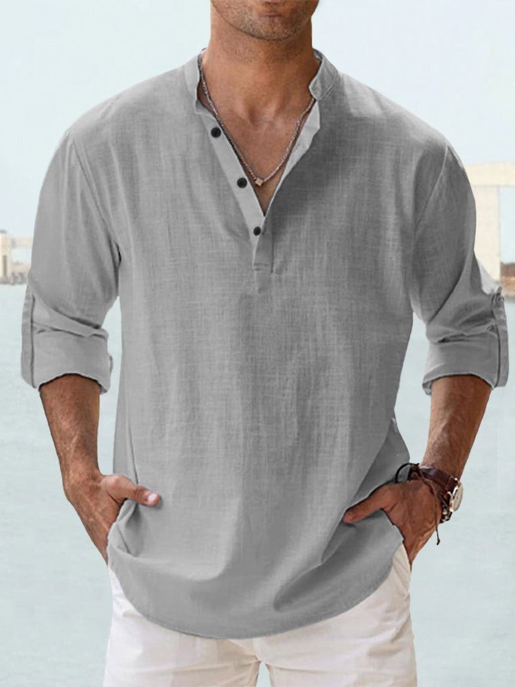 Tobias | Herren Leinenhemd modern zeitlos elegant