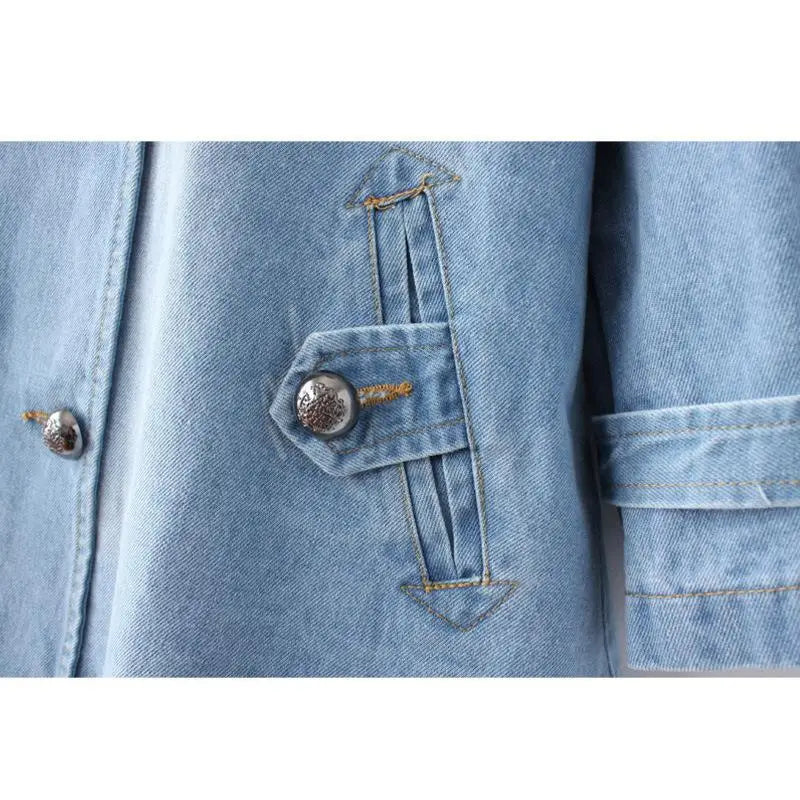 Clara | Stilvolles Denim-Cape für Damen elegant geschnitten