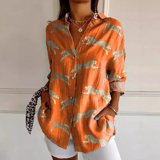 Sophie | Trendige Damenbluse im bunten, modernen Design