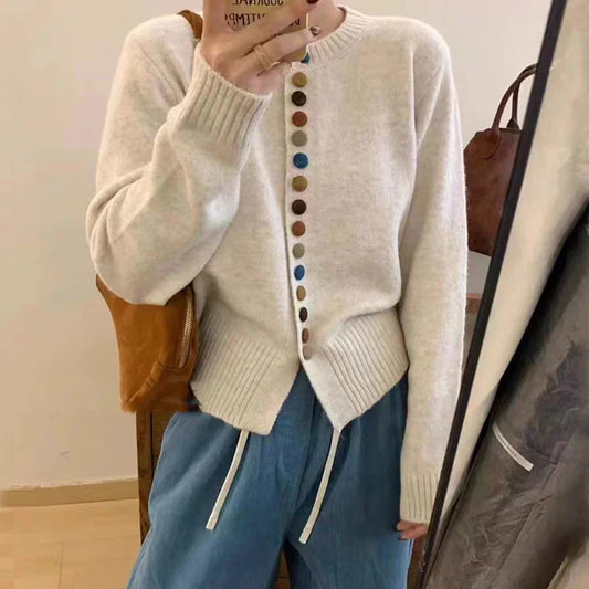 Jana | Feiner Strickcardigan mit schlichten Akzenten