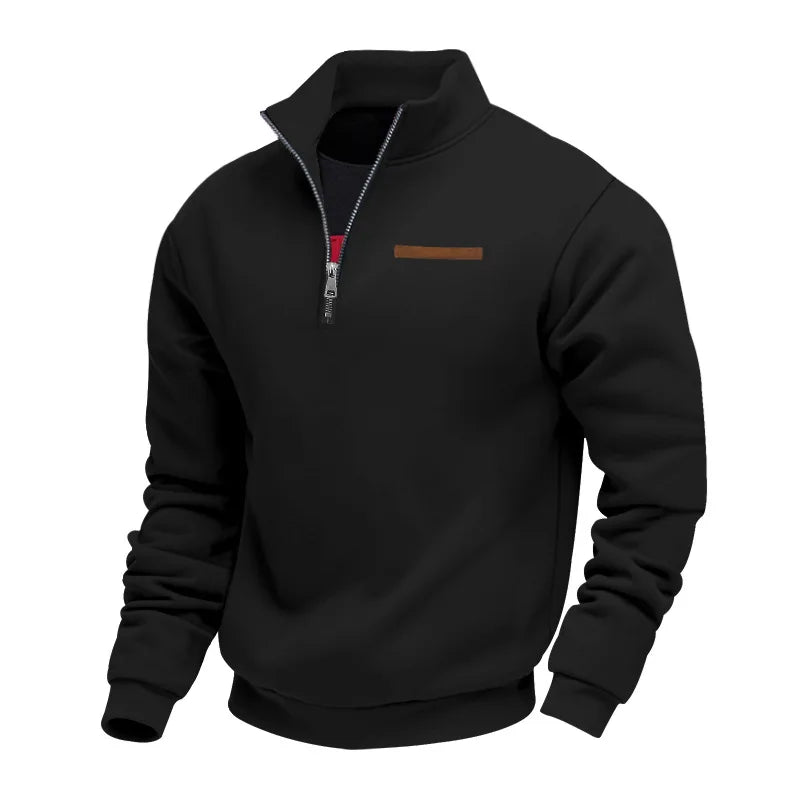 Leon | Moderner Half-Zip Pullover aus weichem Fleece