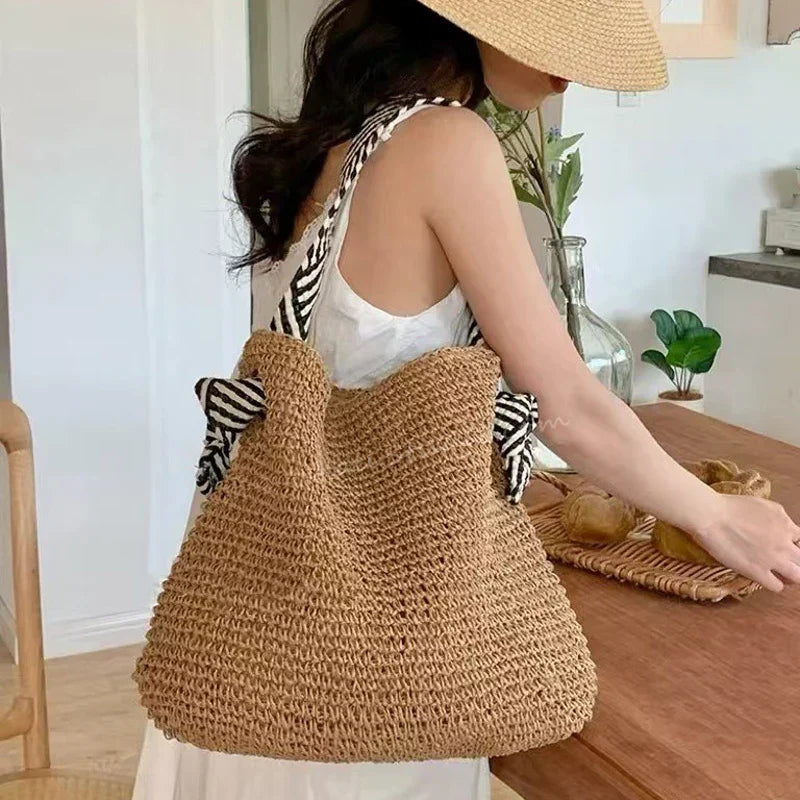 Tessa | Boho Geflochtene Tote Bag Alltagstauglich