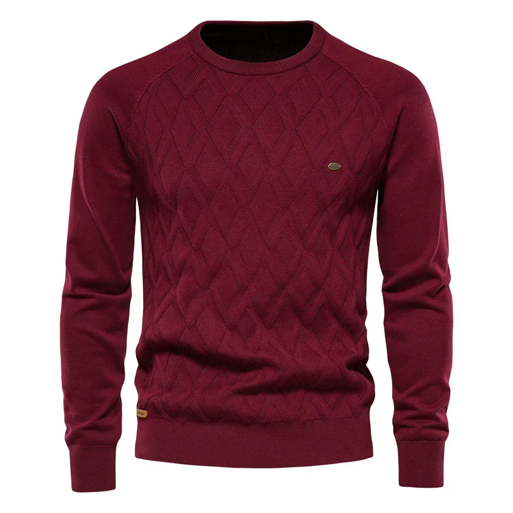 David | Modischer Pullover Herren mit Rautenmuster