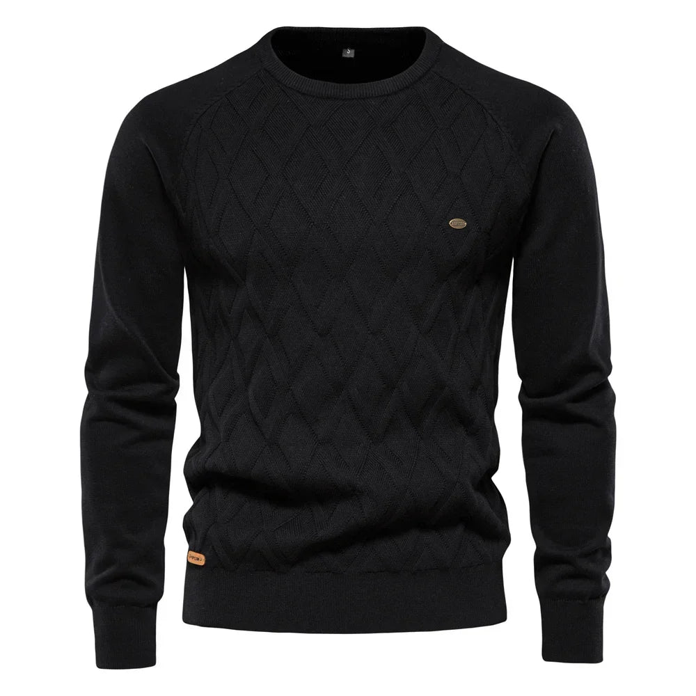 David | Modischer Pullover Herren mit Rautenmuster
