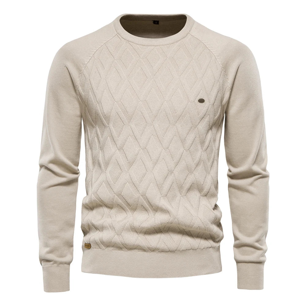 David | Modischer Pullover Herren mit Rautenmuster