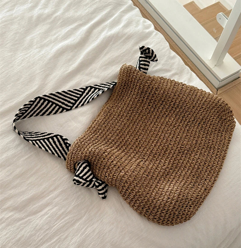 Tessa | Boho Geflochtene Tote Bag Alltagstauglich