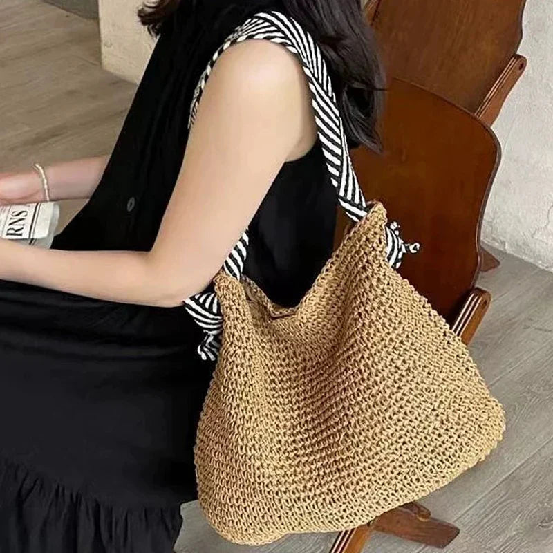 Tessa | Boho Geflochtene Tote Bag Alltagstauglich