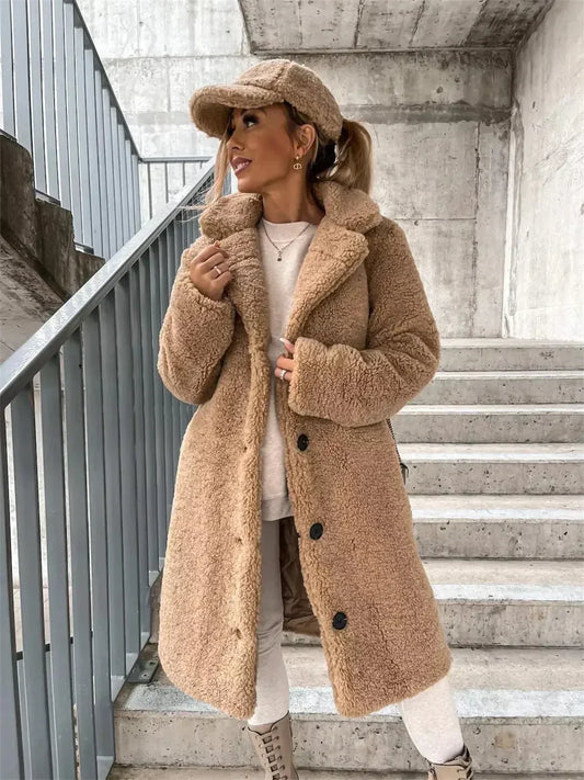 Leonie | Stylische Damenjacke aus Teddy-Material
