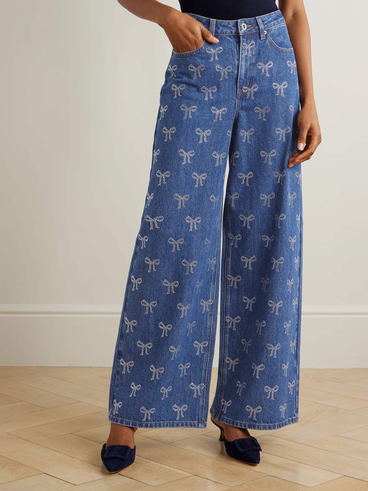 Jana | Alltagstaugliche Jeans mit Schleifenprint
