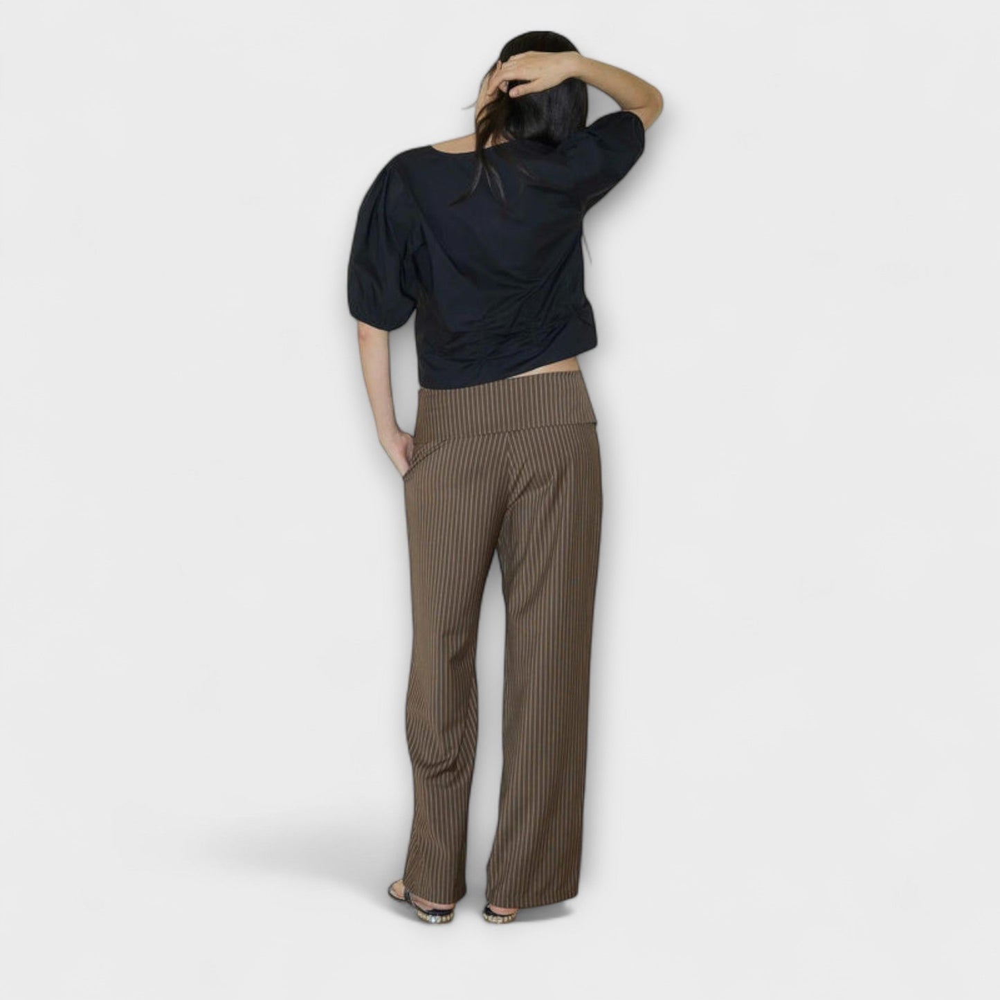 Paula | Modische Damen Hose gestreift für Alltag und Arbeit