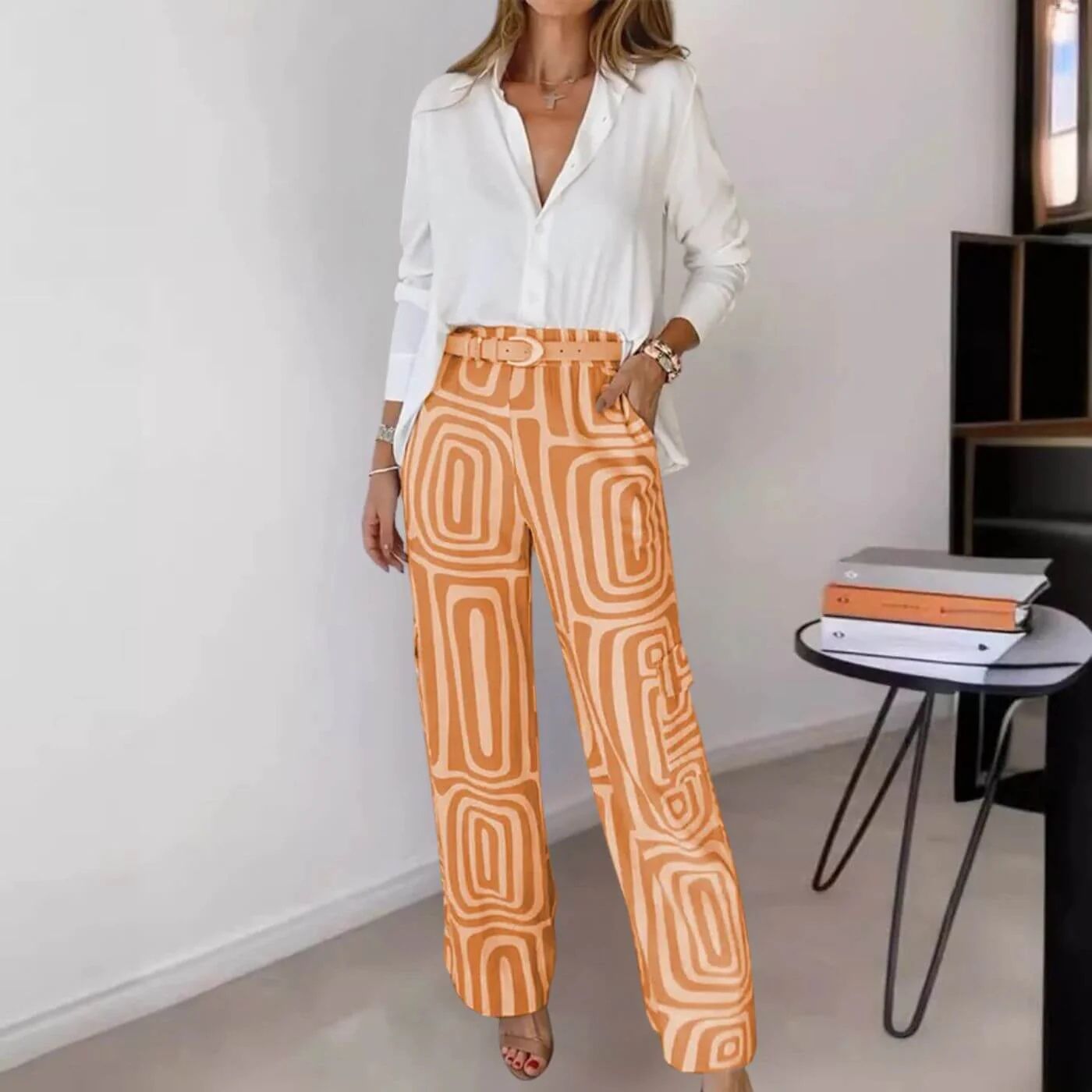 Clara | Stilvolles Blusen-Hosen-Set für Damen