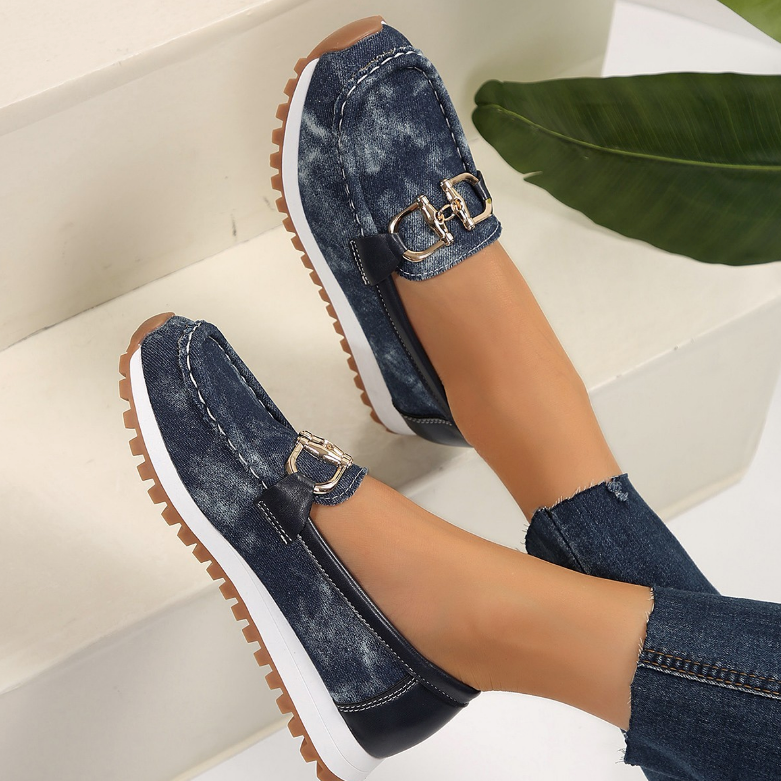 Hannah | Elegante Loafer Mit Glanzdetail Look