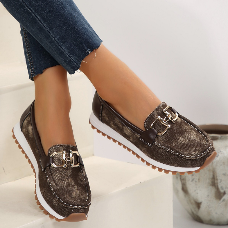 Hannah | Elegante Loafer Mit Glanzdetail Look