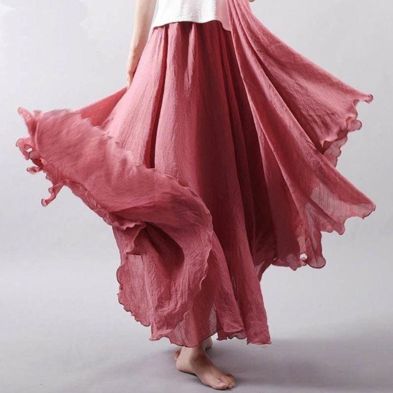 Lena | Luftiger Leinenrock Damen für sommerliche Outfits