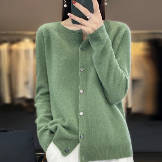 Nora | Stilvoller Strickcardigan für Büro und Freizeit