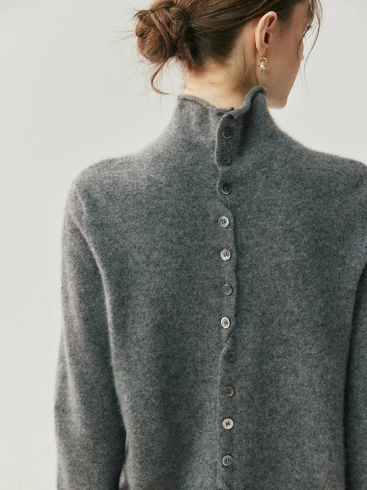 Nina | Damenpullover mit dekorativer Rückenkante