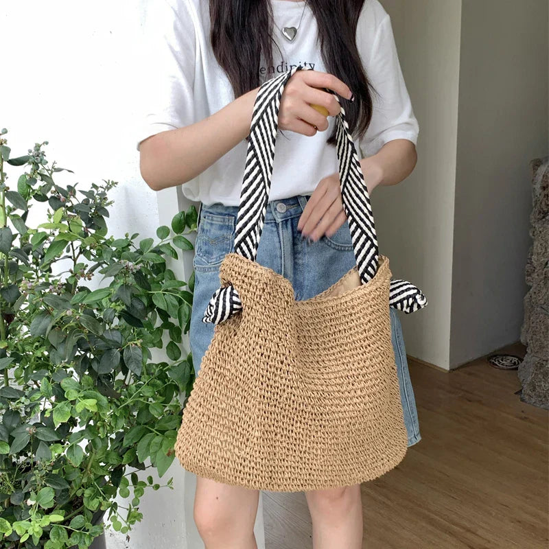 Tessa | Boho Geflochtene Tote Bag Alltagstauglich