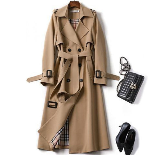 Clara | Klassischer Trenchcoat mit Bindegürtel
