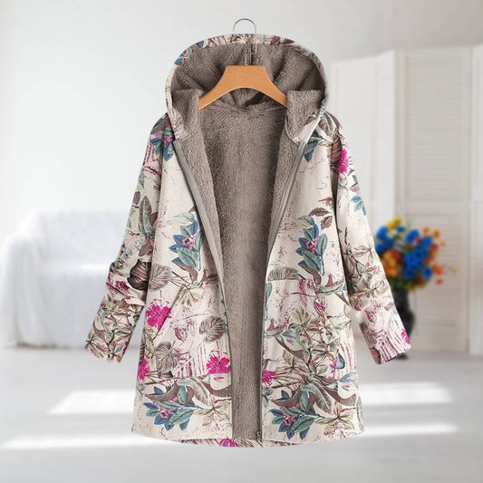 Isabelle | Warme Parka-Strickjacke mit weichem Innenfutter