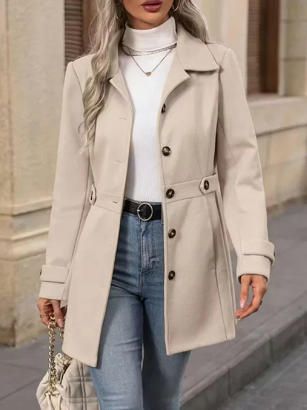 Laura | Eleganter Tweed-Wintermantel Damen chic