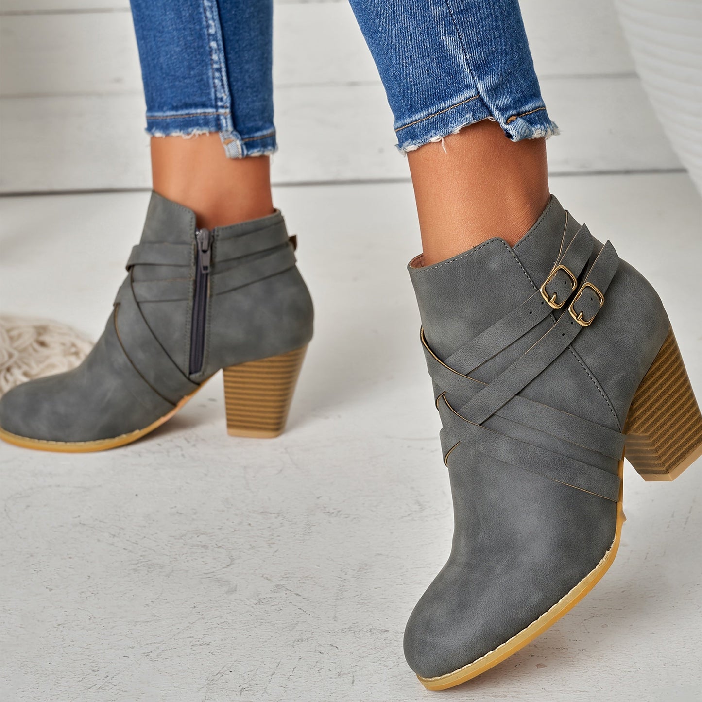 Elisa | Stilvolle Leder Boots Damen Trend