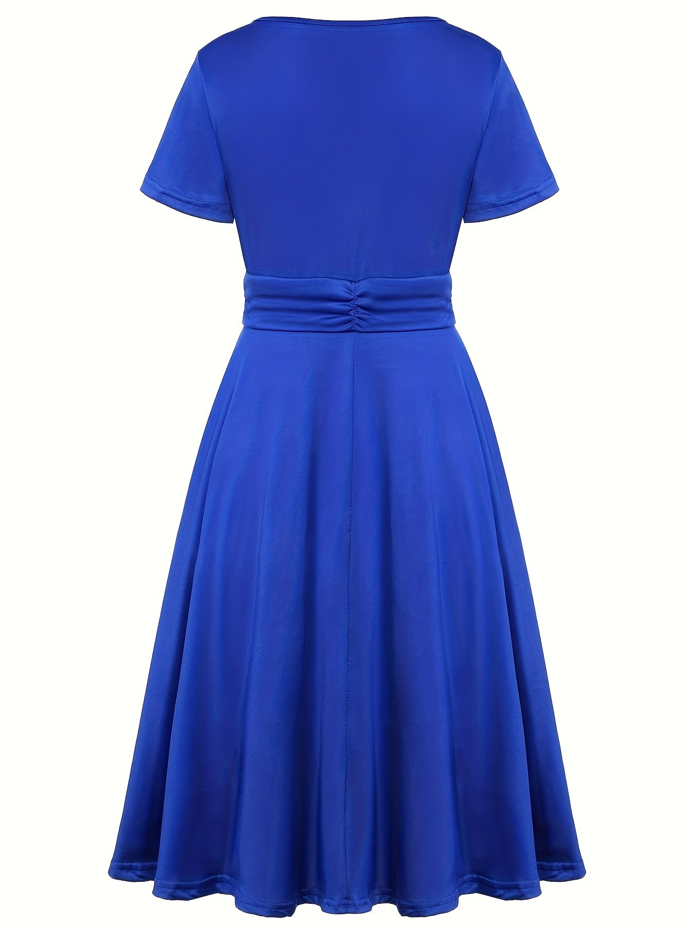 Nora | V-Ausschnitt Midikleid Asymmetrischer Saum