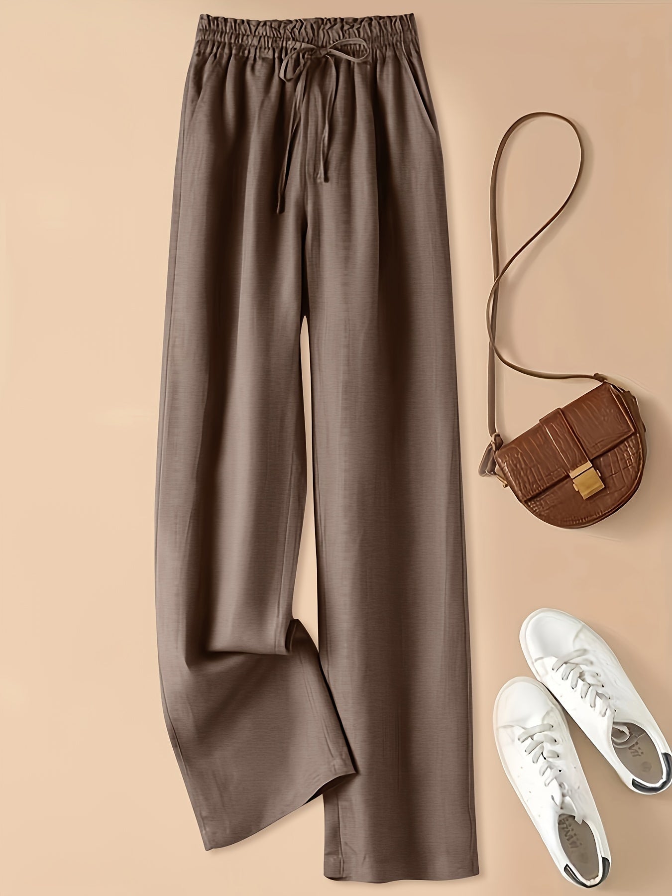 Lea | Leinenhose Hoher Bund Leichte Qualität
