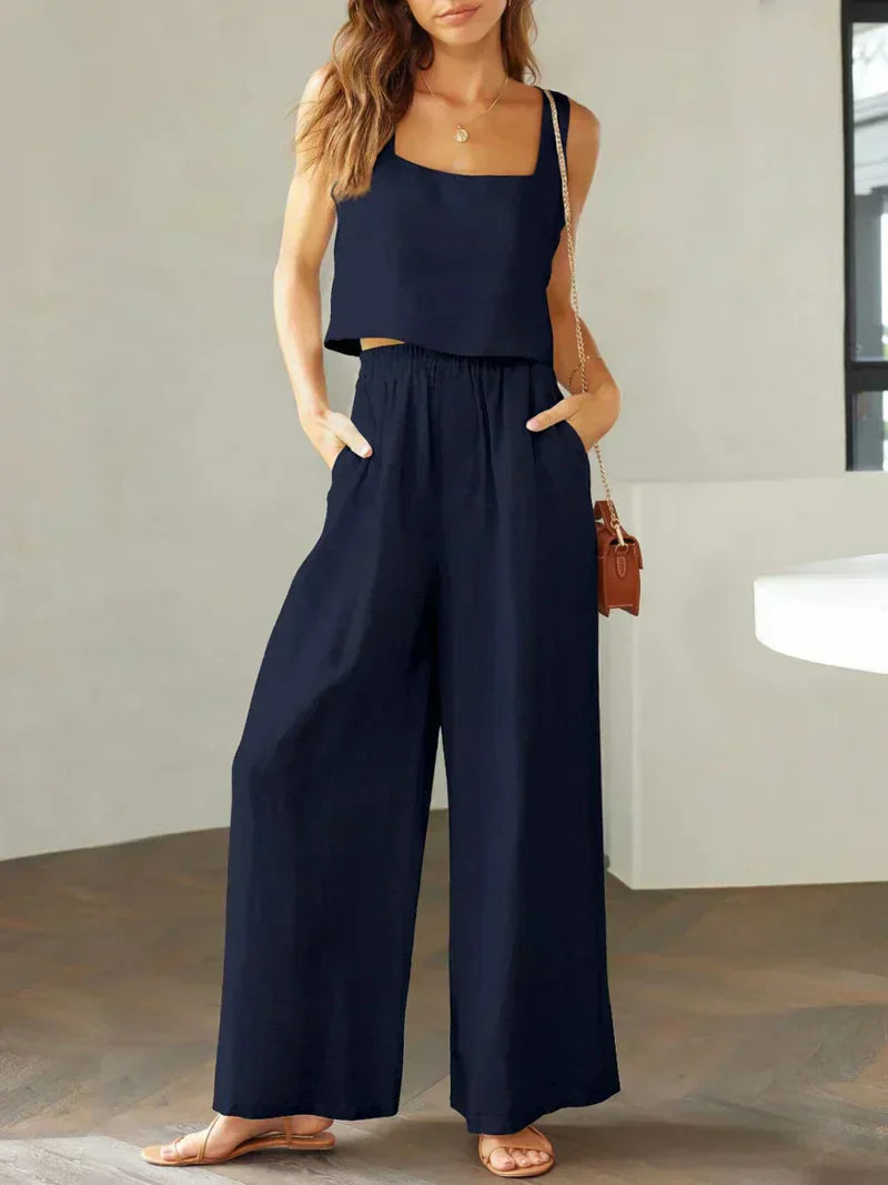 Isabella | Damen Set aus Top und Hose für stilvolle Outfits