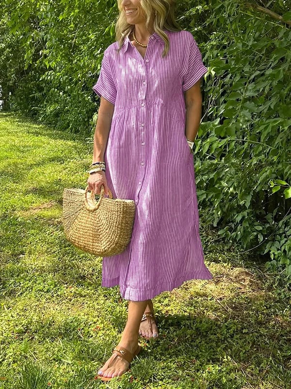 Nadja | Elegantes Maxi-Hemdkleid mit sanfter Haptik