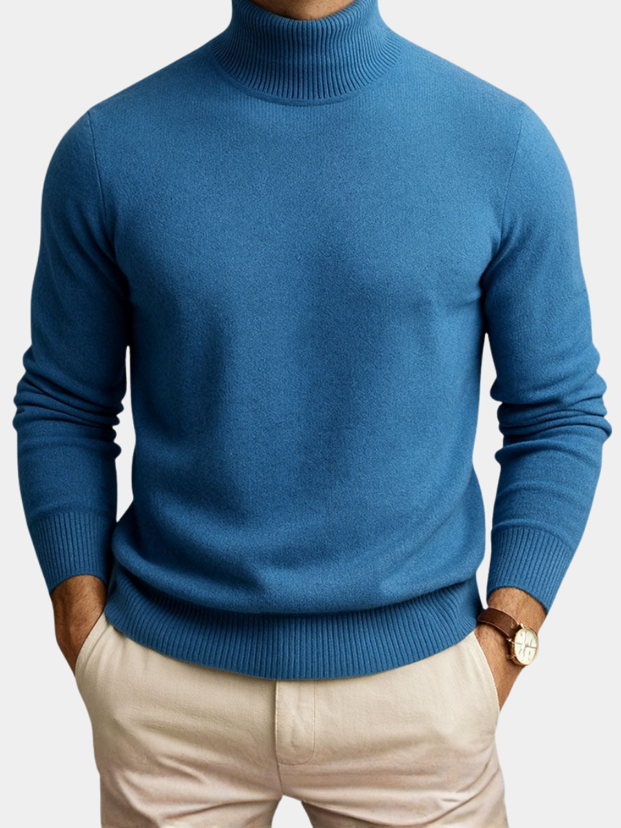 Max | Herrenpullover mit hohem Kragen modern & stylisch