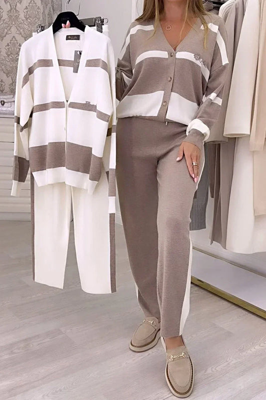 Clara | Klassisches Strickset mit Pullover und Hose