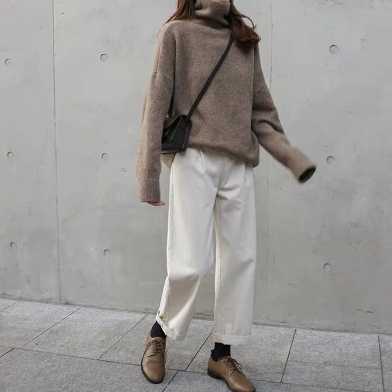 Hanna | Damen Rollkragenpullover modern lässig