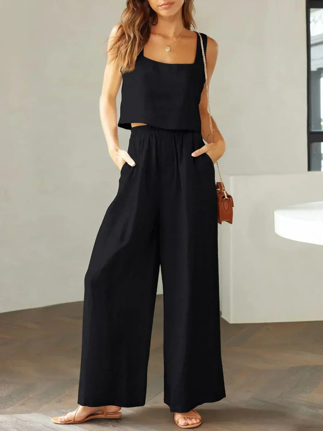 Isabella | Damen Set aus Top und Hose für stilvolle Outfits