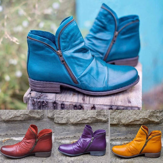 Matthias | Hochwertige Lederstiefel mit praktischem Reißverschluss