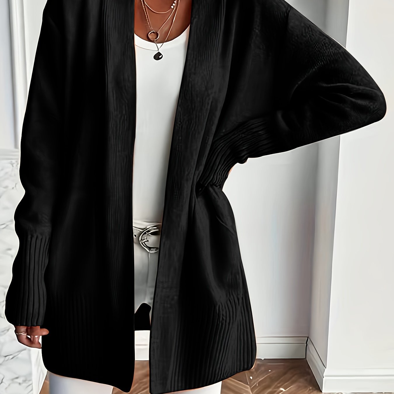 Leonie | Kuscheliger Cardigan Offener Schnitt