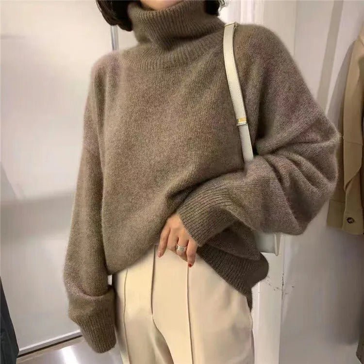Hanna | Damen Rollkragenpullover modern lässig